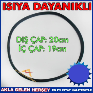Taç Düdüklü Tencere Lastiği 20cm Dış Çap-19cm İç Çap Üniversal Düdüklü Tencere Contası Kauçuk Conta