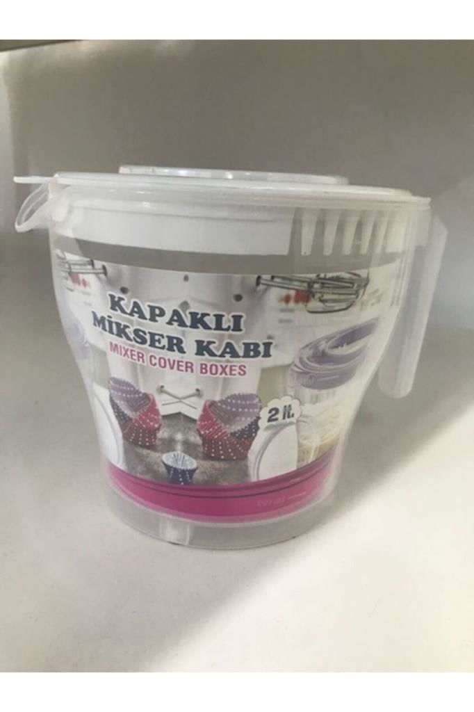 2 litre Çift Kapaklı Kırılmayan Özel Plastikten Üretilmiş Mikser Kabı
