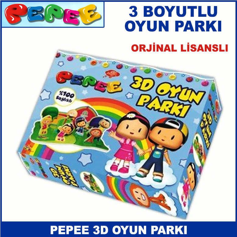 Pepee 3D Oyun Parkı Orjinal Lisanslı Yüzde Yüz Sağlıklı 3 Boyutlu