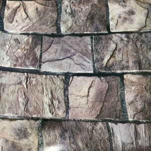 5mt Rulo 500x45cm Nefti Yeşil Koyu Bej Haki Taş Desen Pvc Folyo Yapışkanlı Duvar+Mobilya Kaplaması