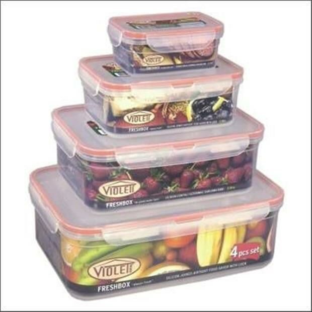 4lü Freshbox saklama set sızdırmaz silikon conta