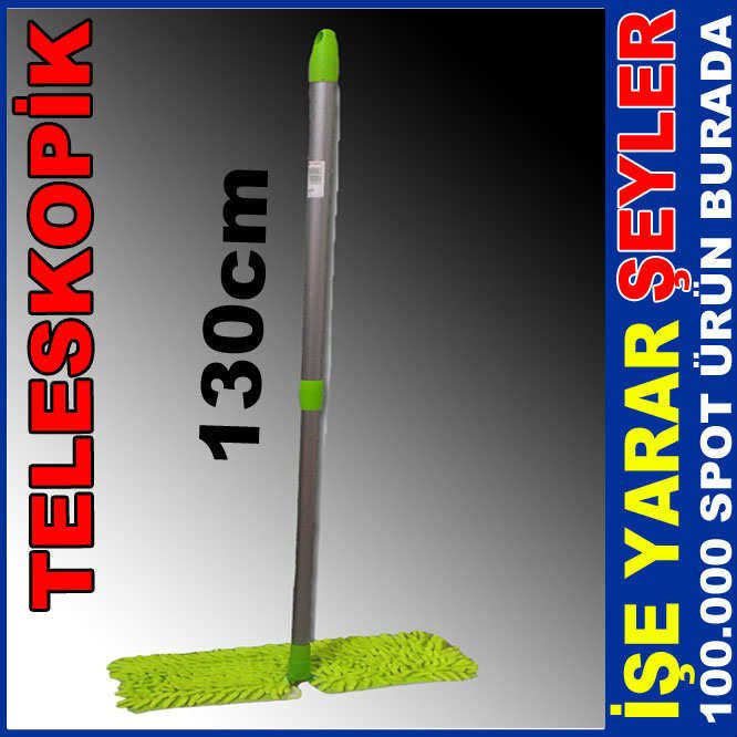 ÇİFT TARAFLI DUVAR SİLME MİKROFİBER MOP SETİ -2