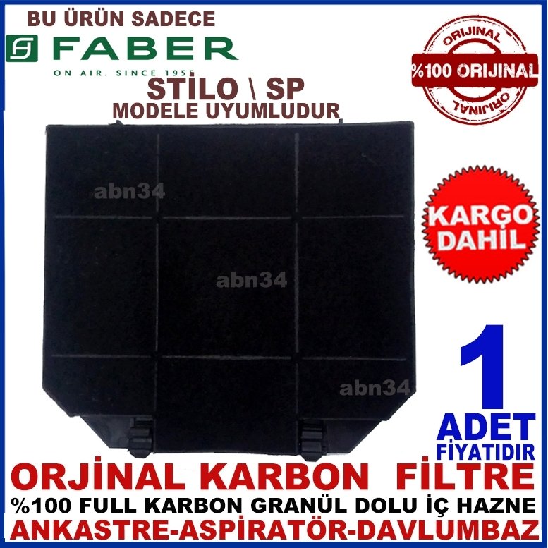 FABER ANKASTRE DAVLUMBAZ FİLTRESİ STİLO \ SP Filtre-1013