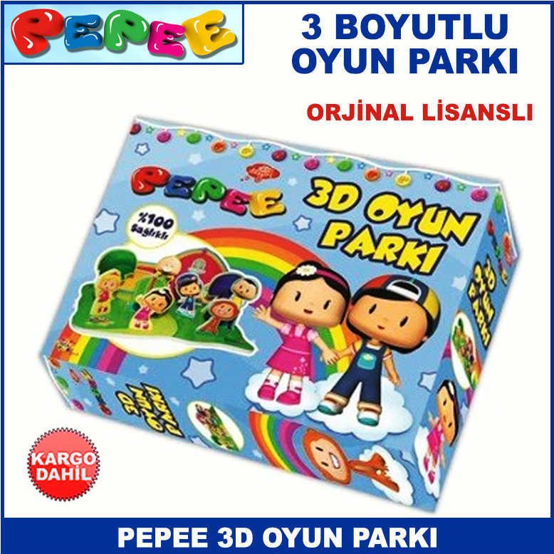 Pepee 3D Oyun Parkı Orjinal Lisanslı Yüzde Yüz Sağlıklı 3 Boyutlu