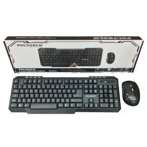 POLYGOLD AKILLI BAĞLANTI 10mt ÇALIŞMA UZAKLIĞI USB GİRİŞLİ KABLOSUZ MULTİMEDİA KLAVYE VE MOUSE