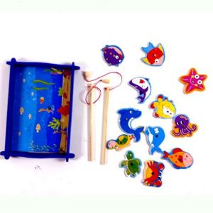 15 Parça Süper Kalite Ahşap Balık Tutma Oyunu Zeka Geliştirici