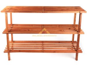 3 KATLI AHŞAP AYAKKABI SAKSI RAFI AYAKKABILIK