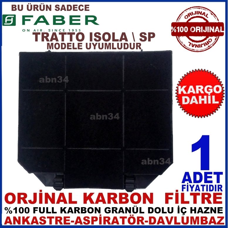 FABER ANKASTRE DAVLUMBAZ FİLTRESİ TRATTO İSOLA \ SP Filtre-1013