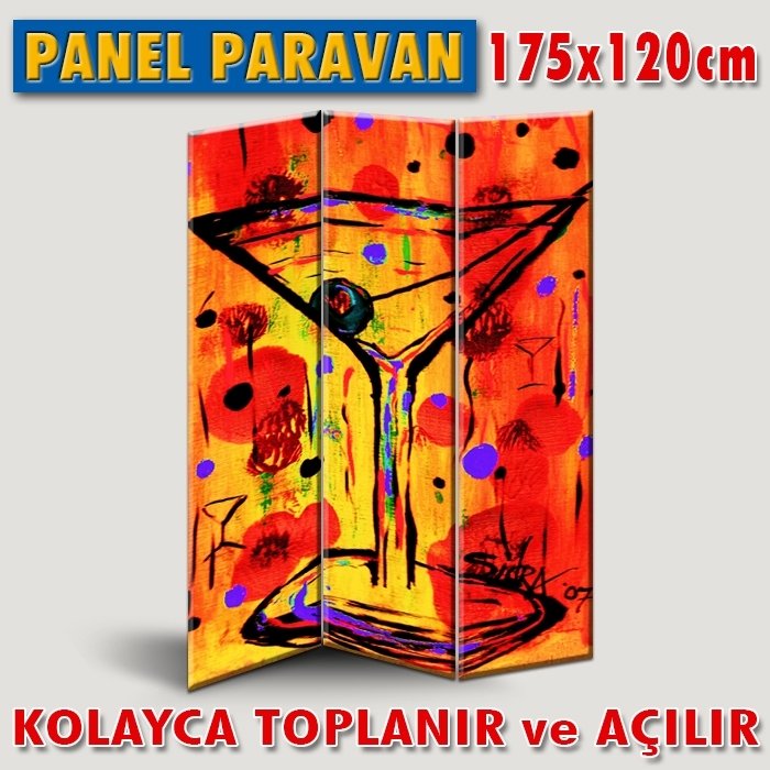 GÖRSELLİ KATLANIR PANEL BÖLME SİSTEMİ - POP-ART DEV MARTİNİ