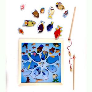 14 Parça Süper Kalite Ahşap Balık Tutma Oyunu Zeka Geliştirici