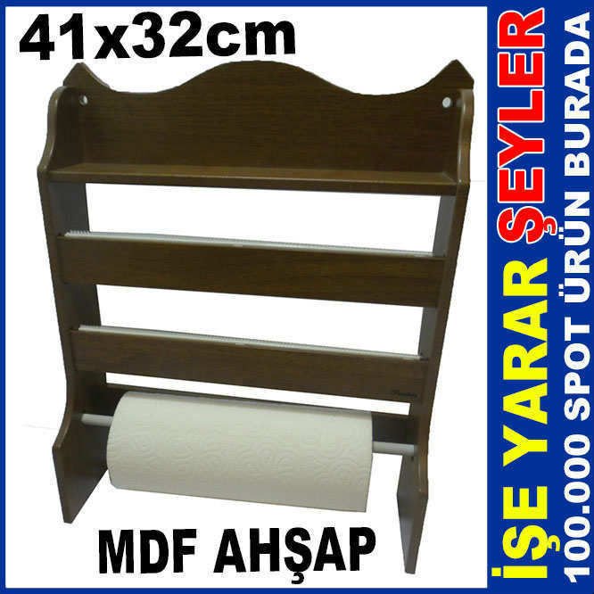 3 KATLI AHŞAP KAĞIT HAVLULUK FİLM FOLYOLUK