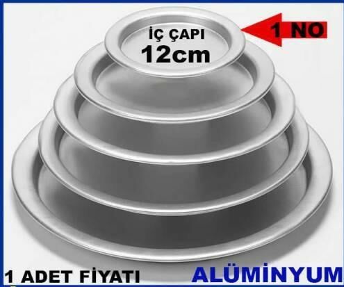 1 Kişilik 12cm Alüminyum Tabak Künefe Tepsisi