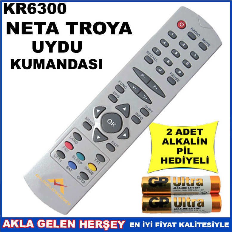NETA TROYA UYDU CİHAZI Receiver KUMANDASI KR6300