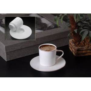 Gönül Collection G1650 6lı Altın Bant Kahve Fincan Seti Şık Tasarım