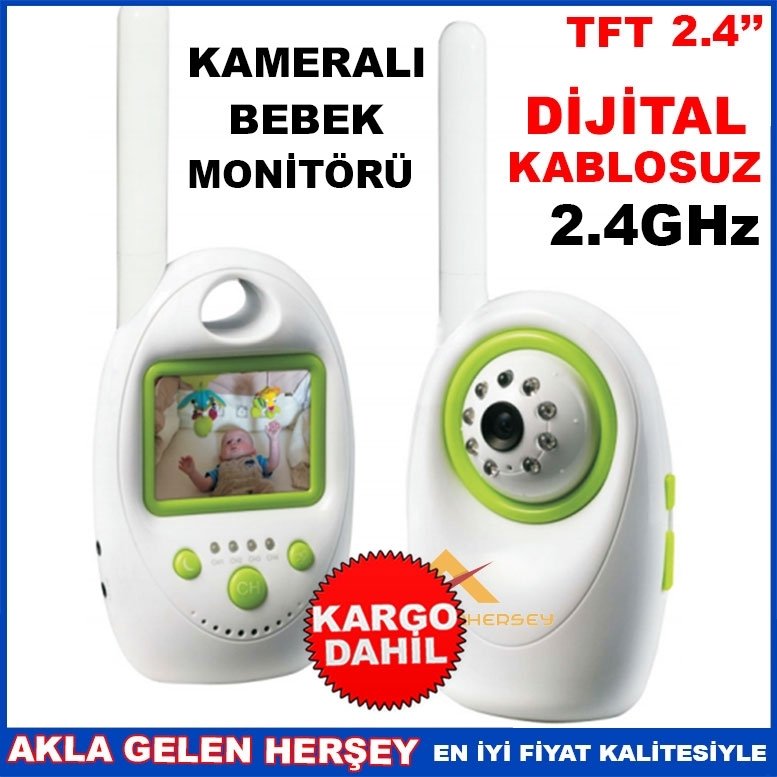Ücretsiz Kargo ROSE KAMERALI DİJİTAL MONİTÖRLÜ BEBEK TELSİZİ