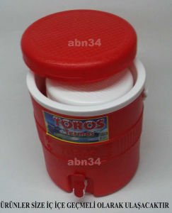 2li set Musluklu Piknik Termosu,Su termosu Sağlam Dayanıklı çift cidarlı yiyecek ve içecek Termosu