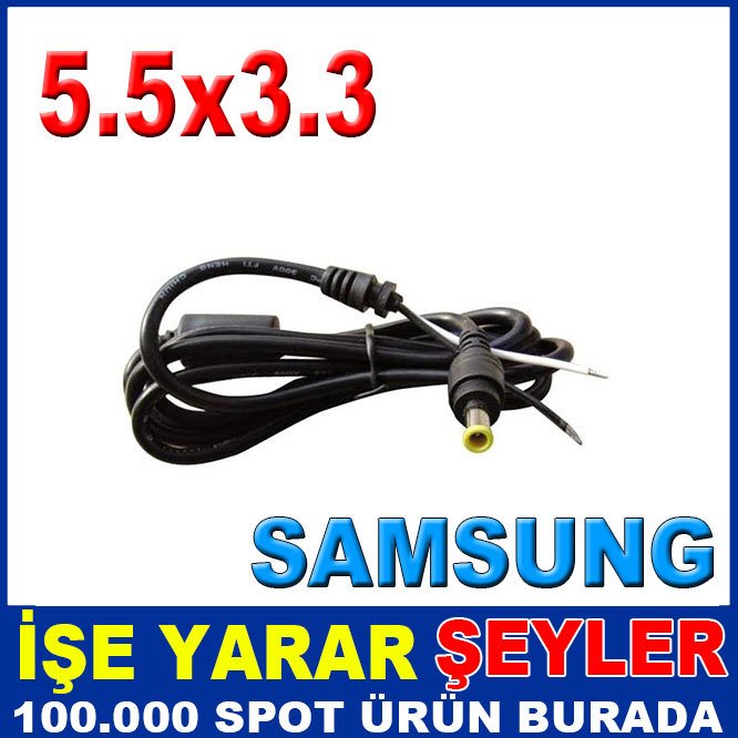 Samsung 5.5x3.3 Cak146 Leptop Adaptör Kablosu