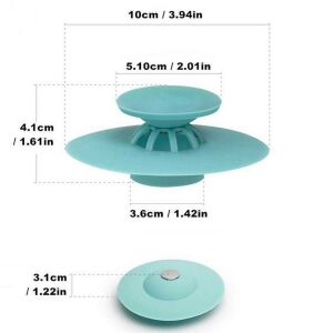 Silikon Süzgeçli Lavabo Banyo Tıkacı Evye Küvet Gider Tıpası