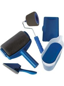 5 Parça Damlatmaz Pratik Ev-işyeri Boya Badana Seti Damlatmayan Çok Fonksiyonlu Boyama Rulosu Seti