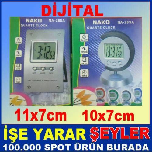 Şık Tasarımlı 4 Fonksiyonlu Dijital Masa Saati