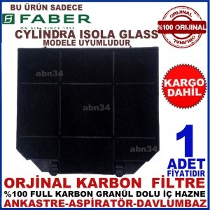 FABER ANKASTRE DAVLUMBAZ FİLTRESİ CYLİNDRA İSOLA GLASS-1013