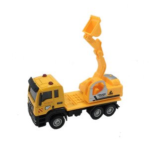 Metal Kabinli Die-Cast Çek Bırak 12cm İş Makinesi Kepçe Model Oyuncak Seri Koleksiyon Oyuncak Kamyon