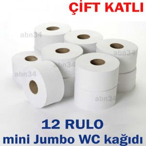 Saf selüloz 12 rulo mini jumbo tuvalet kağıdı jumbo wc dispenserleri için eni 10cm ekonomik sarım