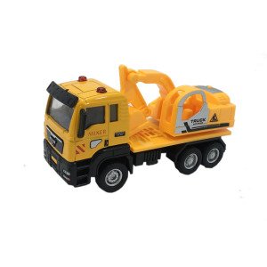 Metal Kabinli Die-Cast Çek Bırak 12cm İş Makinesi Kepçe Model Oyuncak Seri Koleksiyon Oyuncak Kamyon