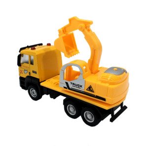 Metal Kabinli Die-Cast Çek Bırak 12cm İş Makinesi Kepçe Model Oyuncak Seri Koleksiyon Oyuncak Kamyon
