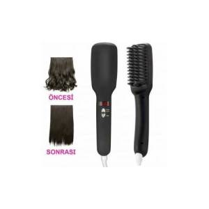 İyonizer Saç Düzleştirici Fırça Tarak - Saç Şekillendiren Isıtıcı Tarak - Kochler 2 in 1 PTC Isıtıcı