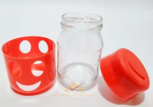 3lü SET GÜLEN YÜZLÜ CAM TUZLUK ve BAHARAT SETİ