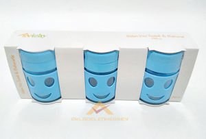 3lü SET GÜLEN YÜZLÜ CAM TUZLUK ve BAHARAT SETİ