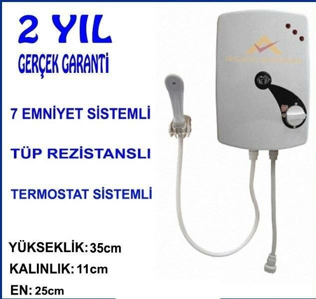 7 EMNİYETLİ ELEKTRİKLİ ANİ SU ISITICI BÜYÜK BOY LÜKS ŞOFBEN 7000W
