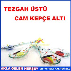 EL SANATIYLA İŞLENMİŞ TEZGAH ÜSTÜ CAM KEPÇE ALTI