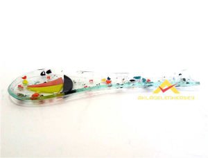 EL SANATIYLA İŞLENMİŞ TEZGAH ÜSTÜ CAM KEPÇE ALTI