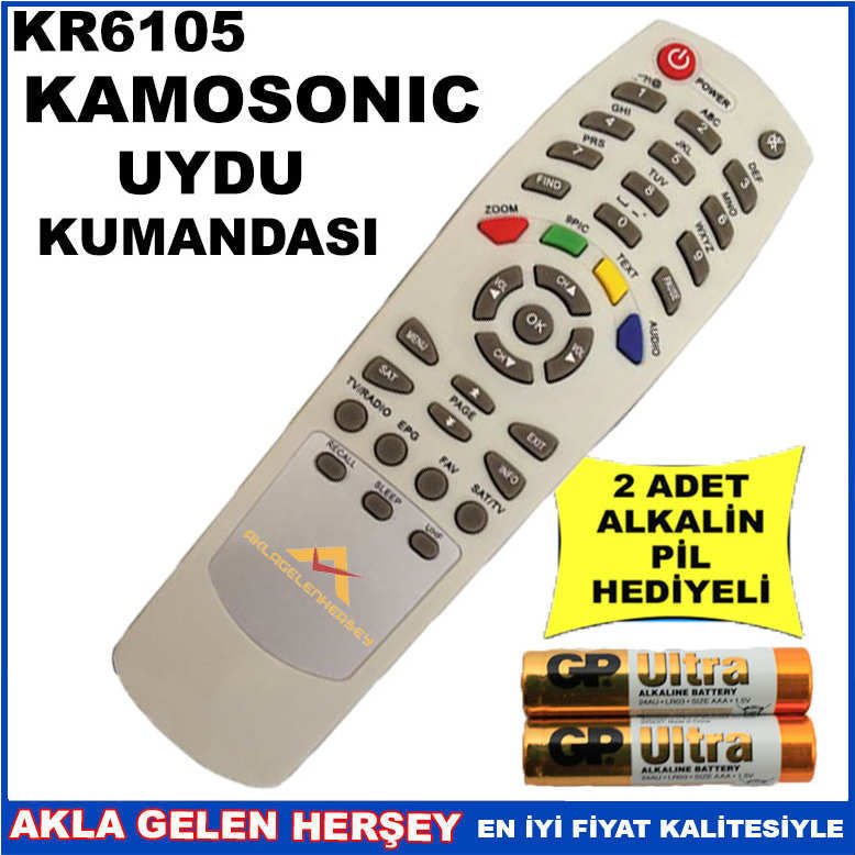 KAMOSONİC UYDU CİHAZI Receiver KUMANDASI KR6105