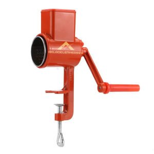 Metal Gövdeli Buğday Hububatları İçin Pürüzsüz Manuel Krank Ceviz,Fındık,Biber,Mısır Değirmeni