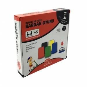 Renkli ve Hızlı Bardak Oyunu Zeka Gelişimi El Beceri Oyunu 6+ Yaş