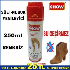 TÜM RENKLERİ İÇİN SÜYET BOYASI SU GEÇİRMEZ 250ml SÜET, NUBUK AYAK