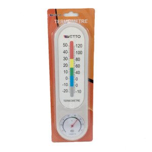 Oda Sıcaklığı Isı Ölçer Duvar Tipi Askılı Analog Termometro Wetto