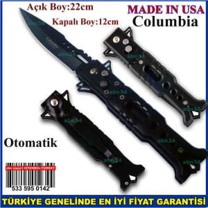 Columbia Avcı cep çakısı Made in USA pratik Açılıp kapanan Dağcı,Kamp Çakısı,Avcı Bıçağı