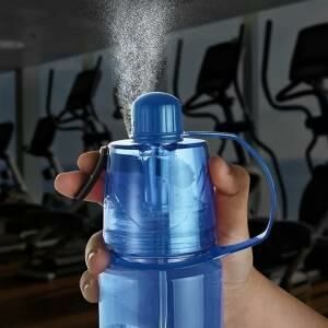 Serinletici Spreyli Kırılmaz Matara Suluk 700 ml Özel Gıda Plastiği