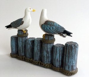 İki Martı ''Welcome'' Dekoratif Biblo