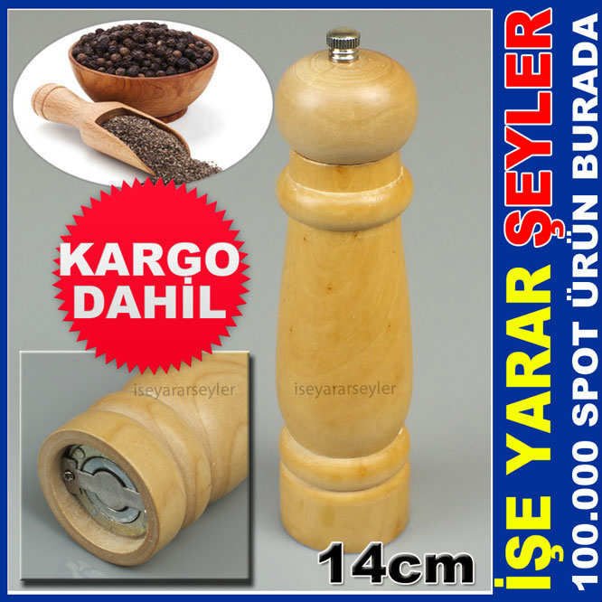 AHŞAP KARABİBER DEĞİRMENİ KARABİBER ÖĞÜTÜCÜ KDH