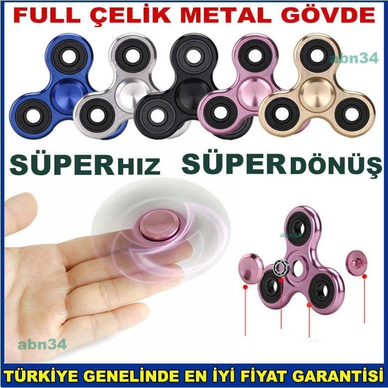 Çelik Metal Stres Çarkı Çelik Rulmanlı Orjinal Fidget Spinner