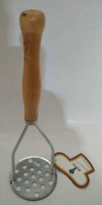 BAYSA Paslanmaz Çelik Ahşap Saplı Patates Ezme Aleti