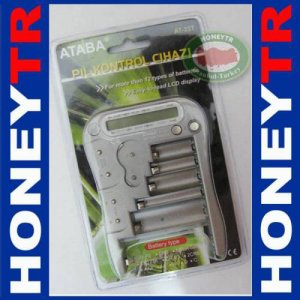 At-33t Dijital Akıllı Pil Test Kontrol Cihazı,Pil Kapasitesini Ölçen Lcd Ekranlı Pil Kontrol Cihazı