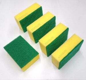 5 Adet Endüstriyel Ev Lokanta Tip Bulaşık Süngeri Kalın Plakalı Özel Üretim Mükemmel Genel Temizlik