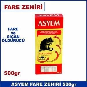 Asyem Fare Zehiri 500 gr Çok Etkili Fare ve Haşere Öldürücü Zehir