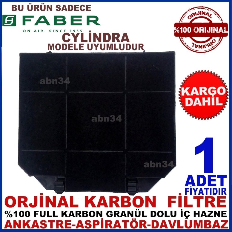 FABER ANKASTRE DAVLUMBAZ FİLTRESİ CYLİNDRA Filtre-1013